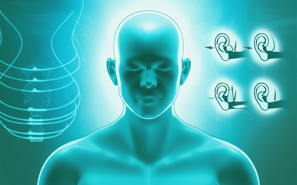 Someone drinking water and resting on a couch, looking calm