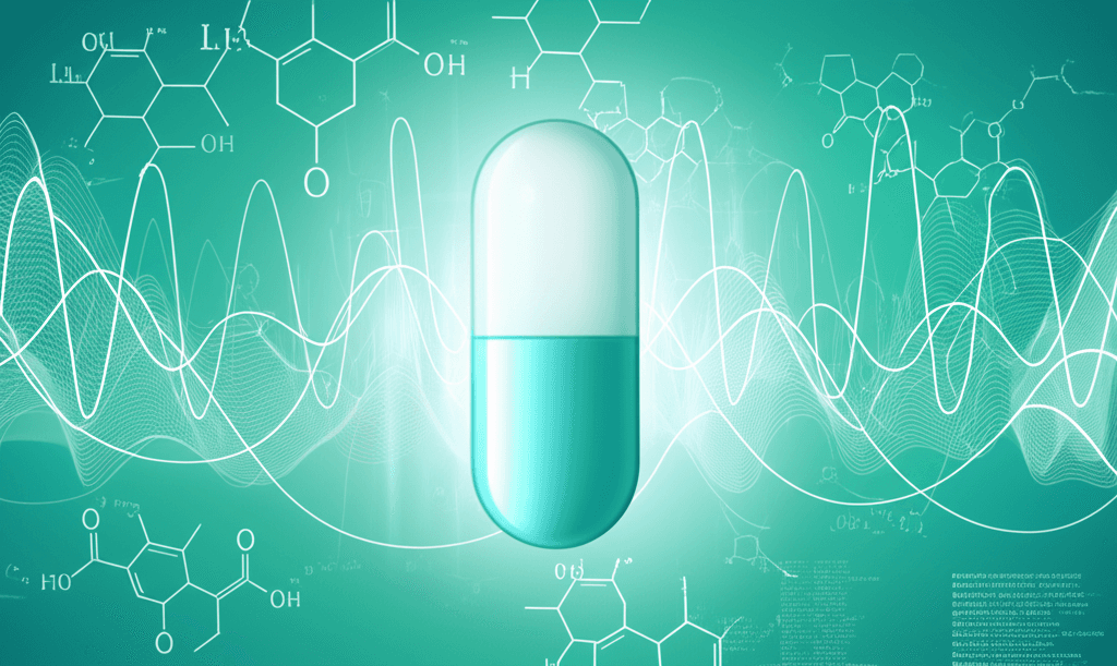 Various supplement bottles labeled with Omega-3, Magnesium, Vitamin B Complex, and Ashwagandha, arranged neatly.