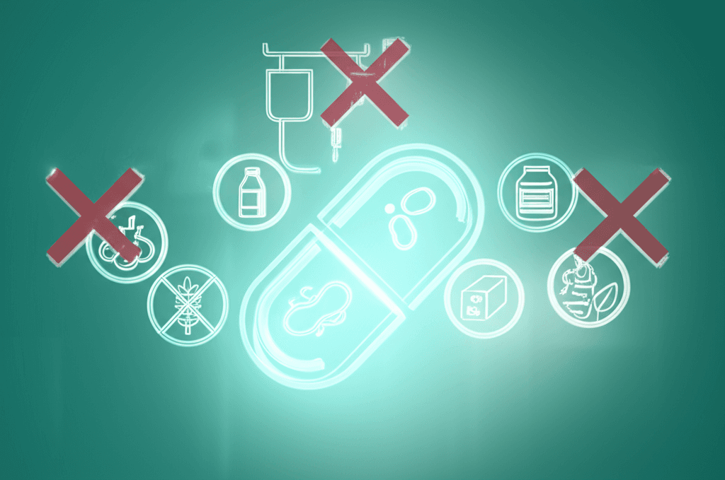 A clock with a probiotic capsule next to it, illustrating the importance of timing for optimal probiotic intake.