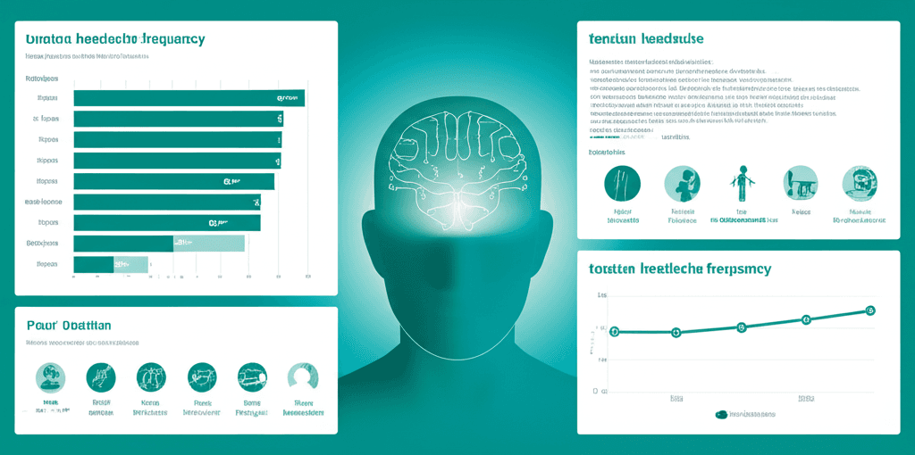 A person at a desk with poor posture, hunched over a computer, illustrating common causes of tension headaches like bad posture and stress.