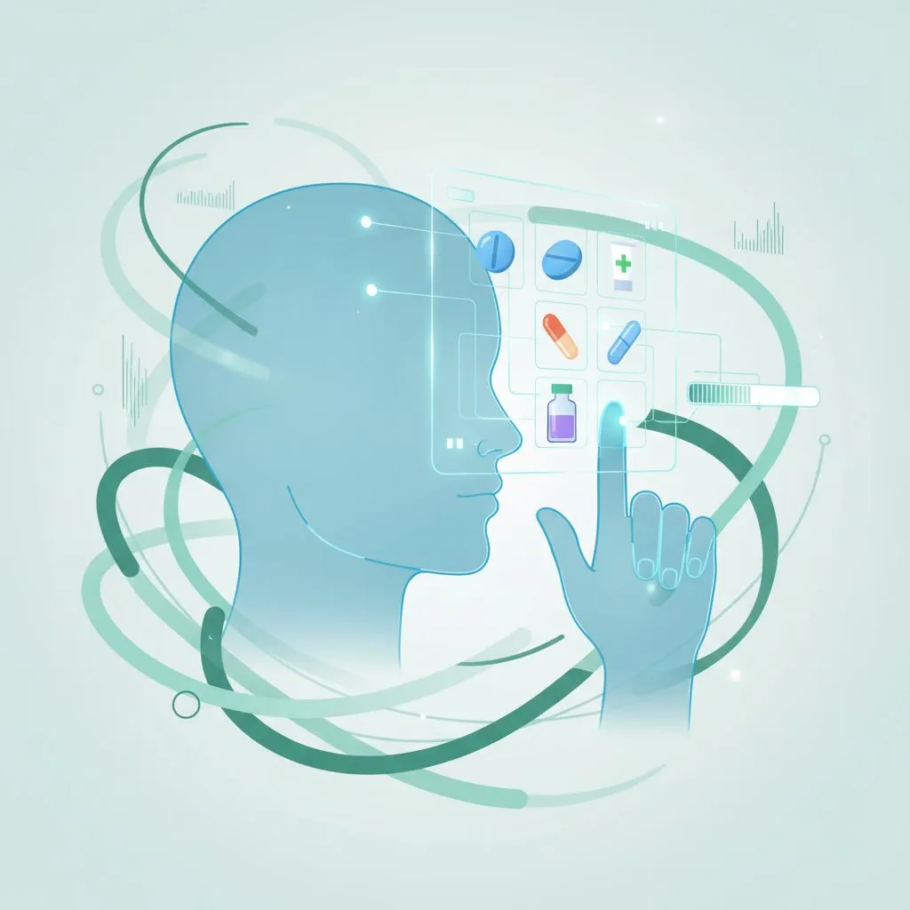 A diverse group of people discussing with a pharmacist, emphasizing the importance of personalized advice and consultation for medication management.