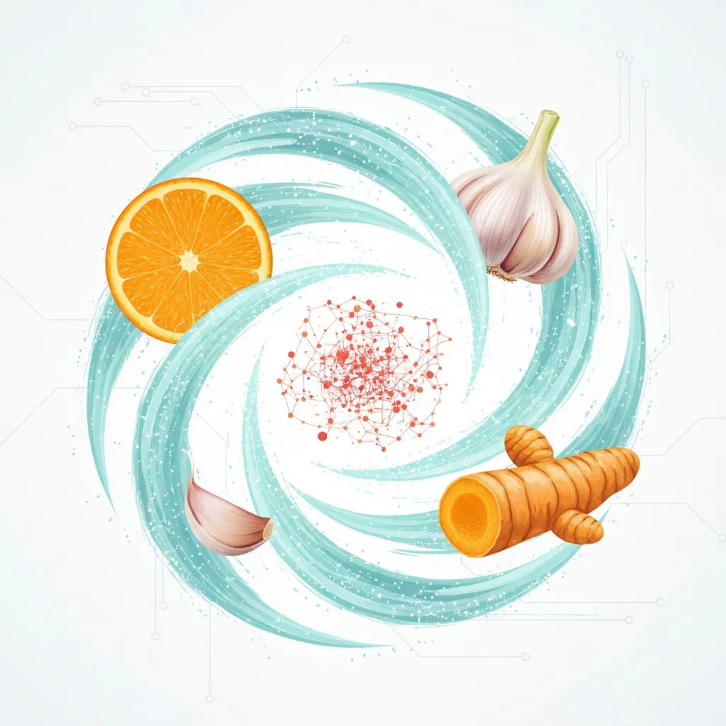 A table set with warm tea, honey, and a bowl of chicken soup, indicating comfort food for a sore throat