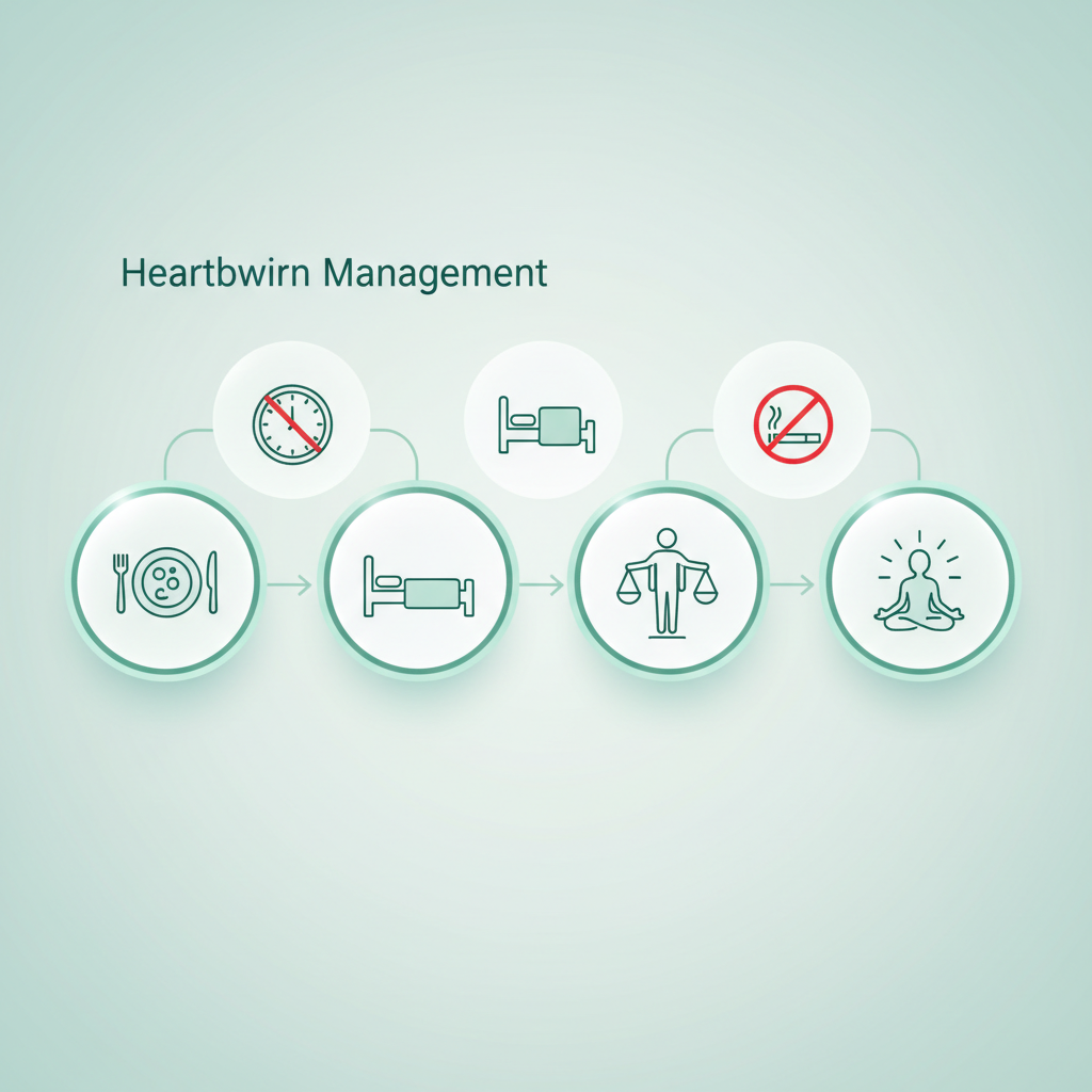 Person making healthy food choices and exercising, representing a holistic approach to heartburn management.