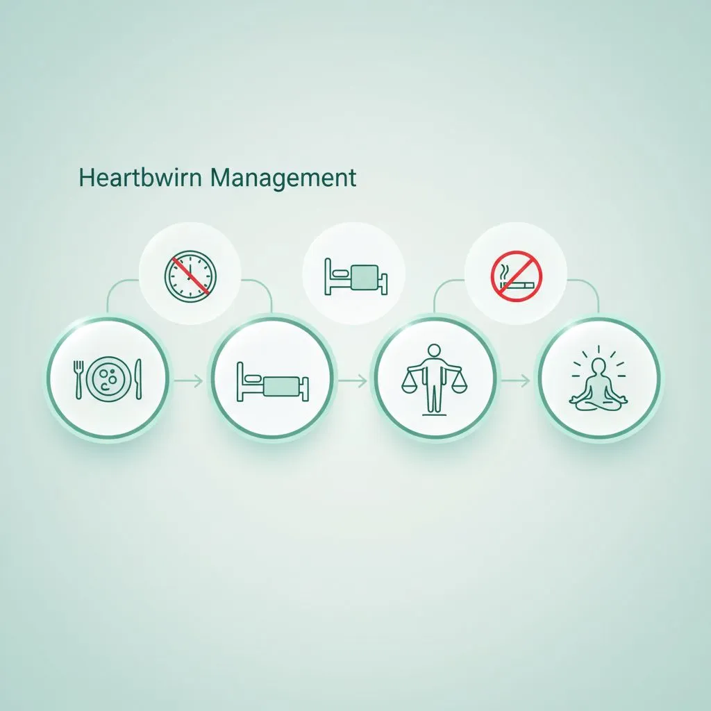 Person making healthy food choices and exercising, representing a holistic approach to heartburn management.