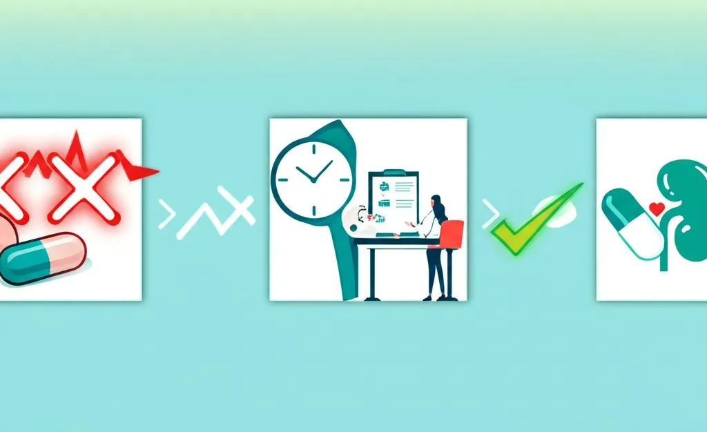 A checklist with medication items, implying a pre-medication routine.