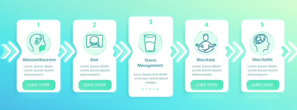 A person holding their head in pain, with swirling patterns indicating a migraine