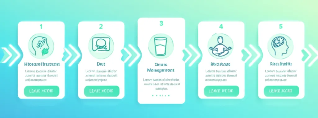 A person holding their head in pain, with swirling patterns indicating a migraine