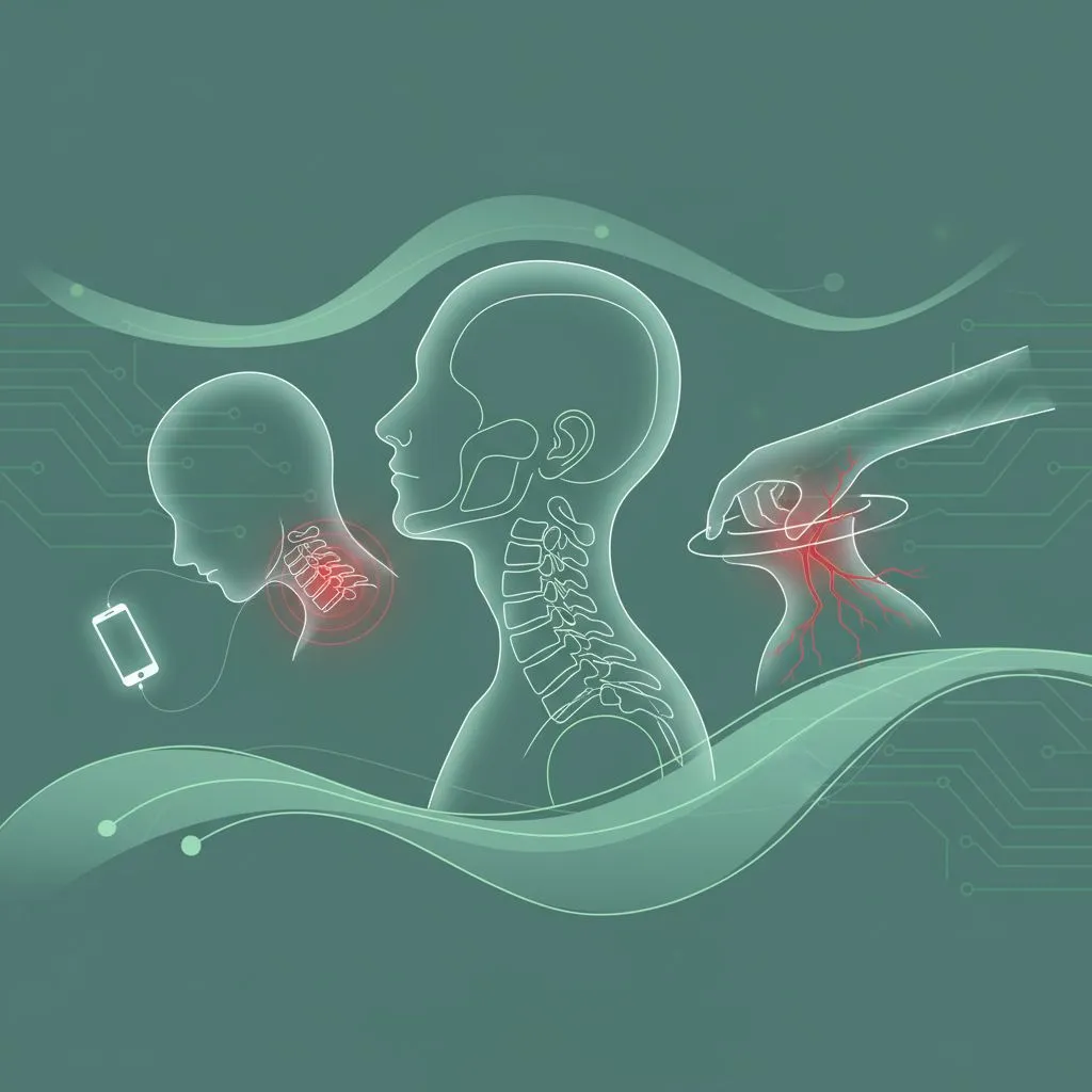 A side-by-side comparison illustrating good posture vs. bad posture while using a computer, highlighting the importance of ergonomics.