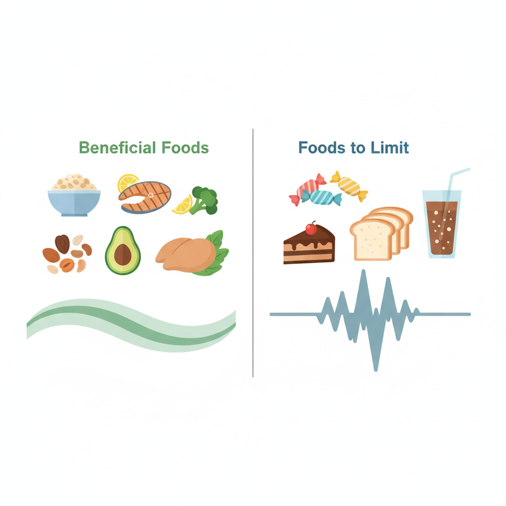 Various supplement bottles and capsules on a table