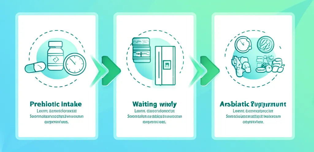 Various probiotic supplement bottles on a shelf, with a magnifying glass examining labels