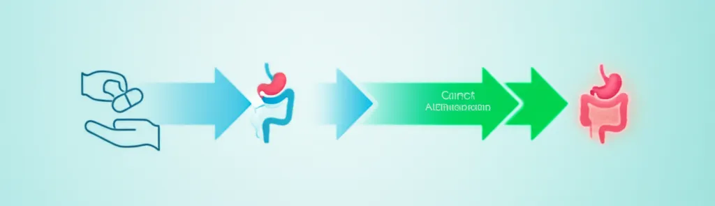 A person holding various pill bottles and a glass of water, looking confused