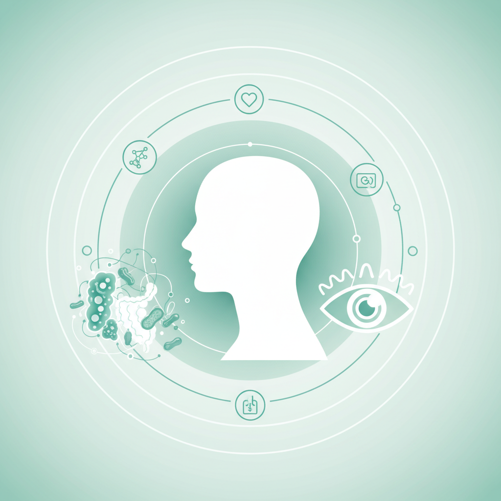 A thermometer indicating normal temperature, with a healthy meal and water glass nearby